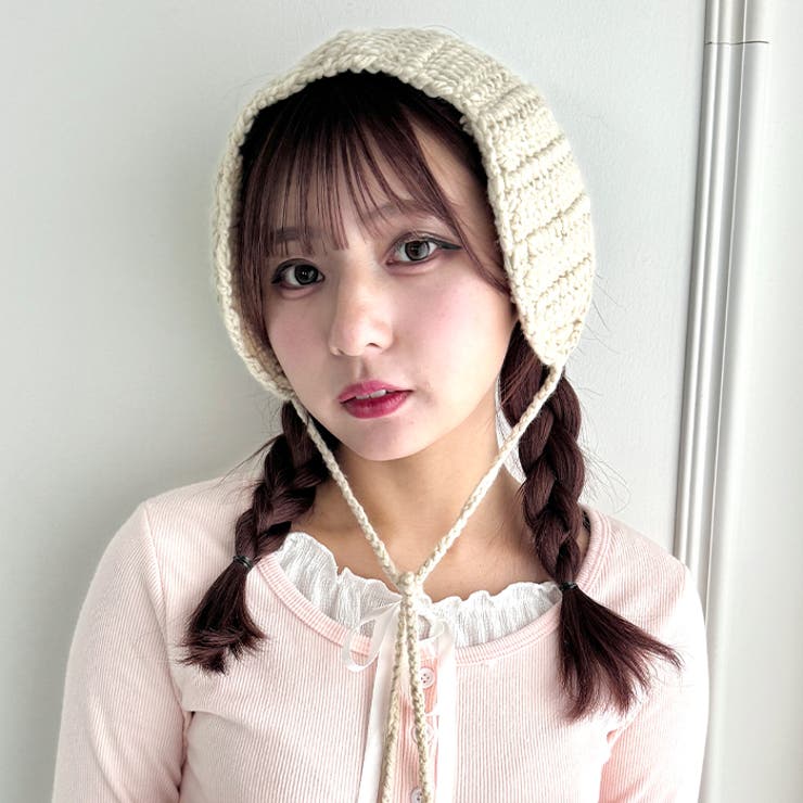 【5色展開】ポンポンリボンニットイヤーマフ | Outfitter lab | 詳細画像9 