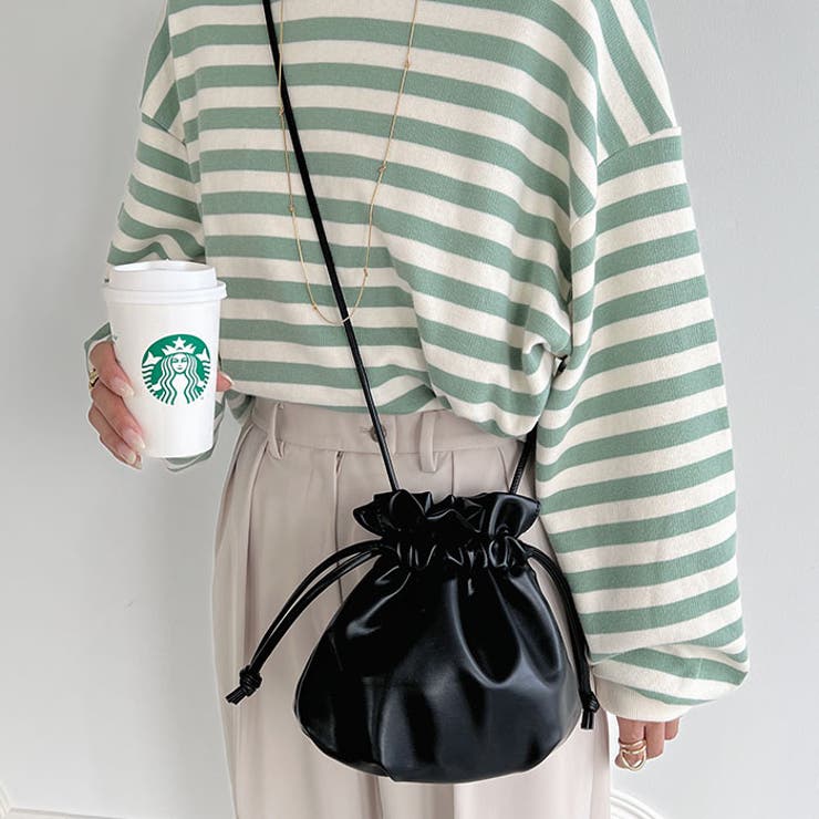 2WAYフェイクレザー巾着ミニショルダー | Outfitter lab | 詳細画像10 