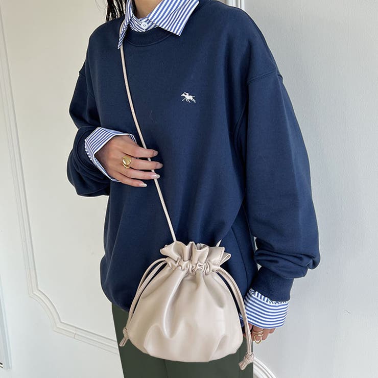2WAYフェイクレザー巾着ミニショルダー[品番：OUTW0000082
