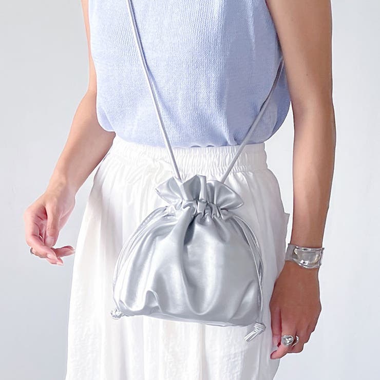 2WAYフェイクレザー巾着ミニショルダー | Outfitter lab | 詳細画像2 