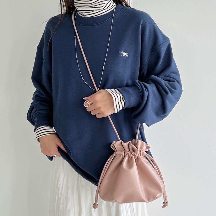 2WAYフェイクレザー巾着ミニショルダー[品番：OUTW0000082