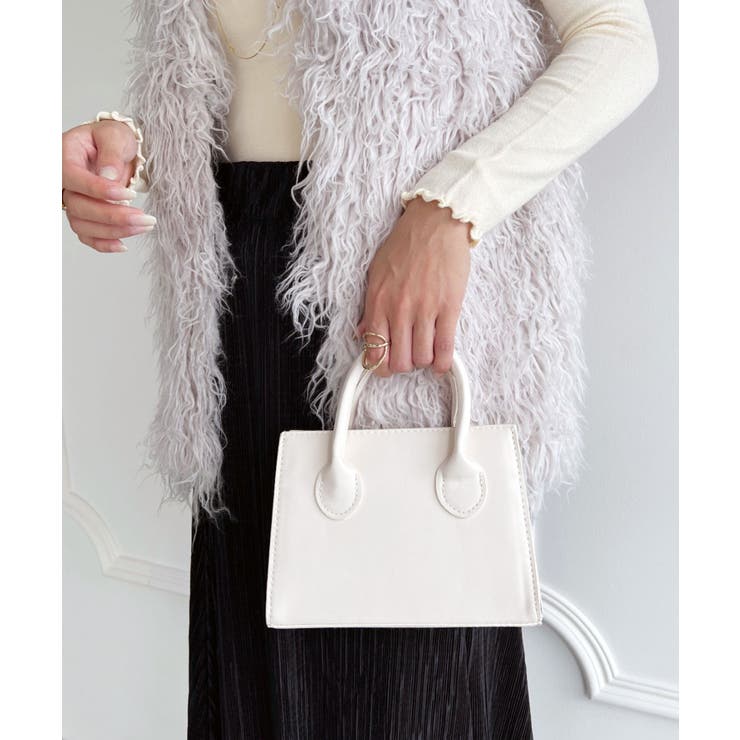 アイボリー | 2WAYスクエアミニショルダーバッグ | Outfitter lab