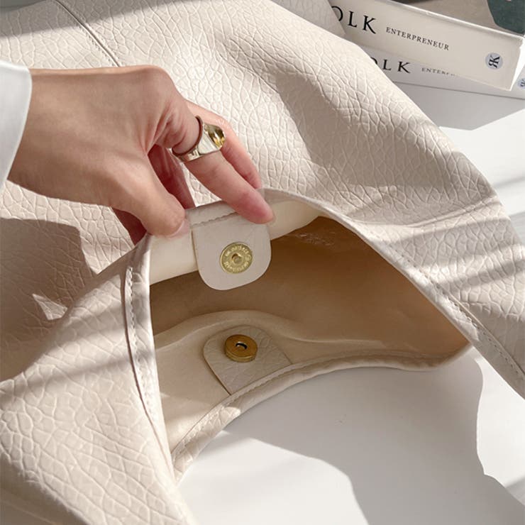 【A4サイズ収納可】ポーチ付き フェイクレザートートバッグ | Outfitter lab | 詳細画像27 