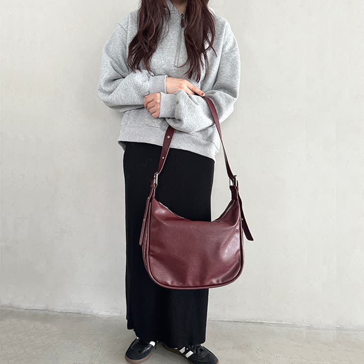 A4収納可 フェイクレザーショルダーバッグ | Outfitter lab | 詳細画像30 