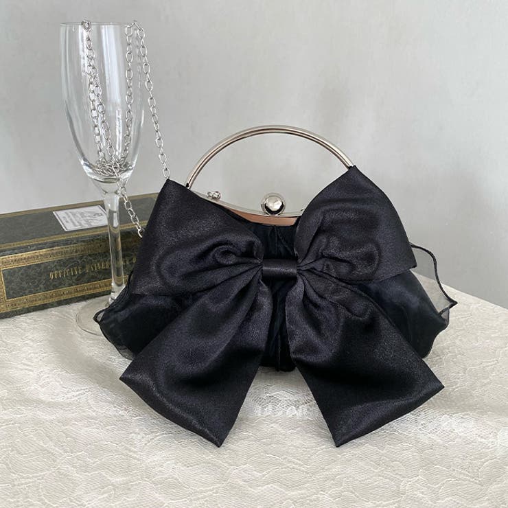 リボンモチーフ2WAYバッグ パーティーパーティーバッグ 結婚式 | Outfitter lab | 詳細画像10 