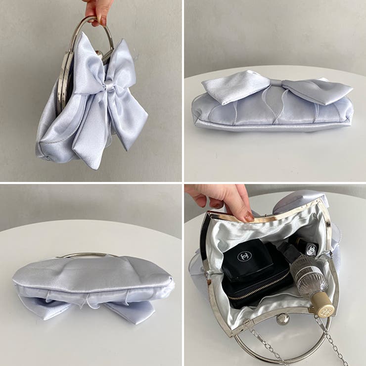 リボンモチーフ2WAYバッグ パーティーパーティーバッグ 結婚式 | Outfitter lab | 詳細画像30 