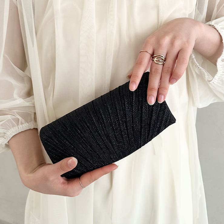 ラメコンパクトクラッチバッグ パーティーバッグ | Outfitter lab | 詳細画像14 