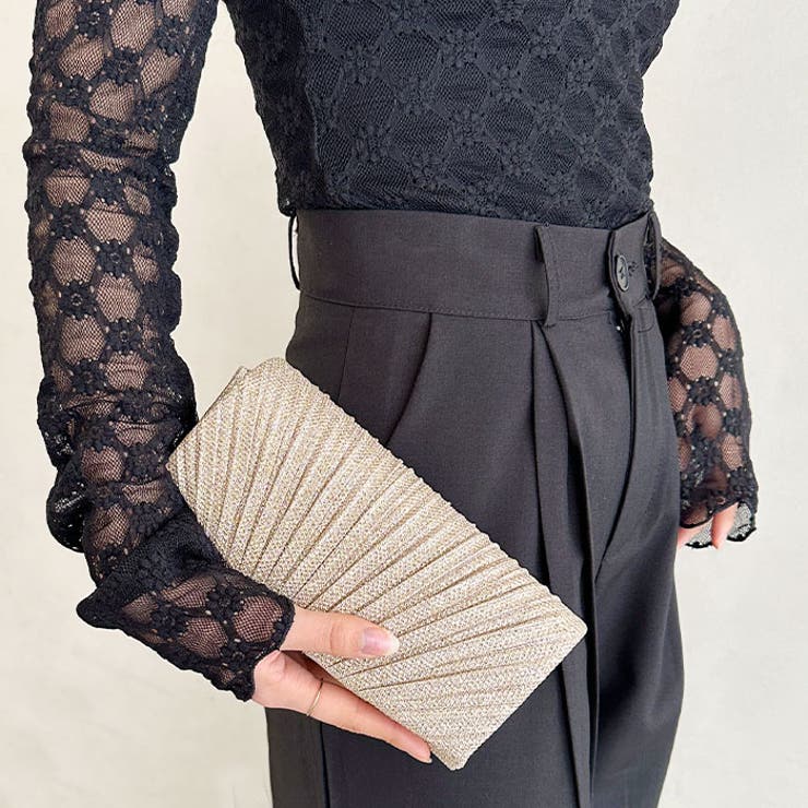 ラメコンパクトクラッチバッグ パーティーバッグ | Outfitter lab | 詳細画像19 