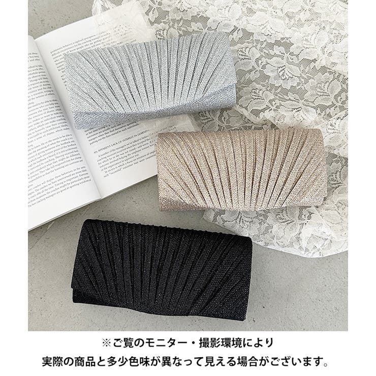 ラメコンパクトクラッチバッグ パーティーバッグ[品番