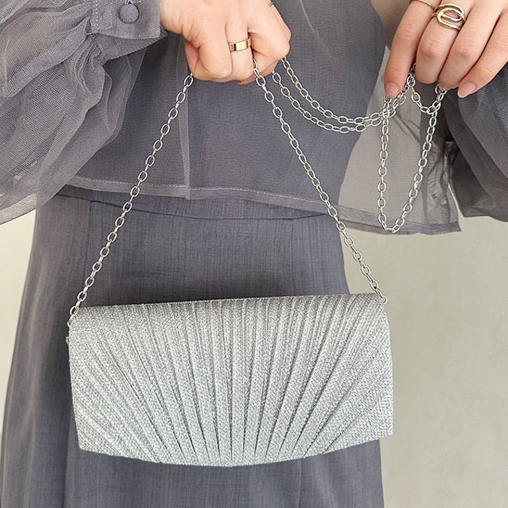 ラメコンパクトクラッチバッグ パーティーバッグ | Outfitter lab | 詳細画像8 