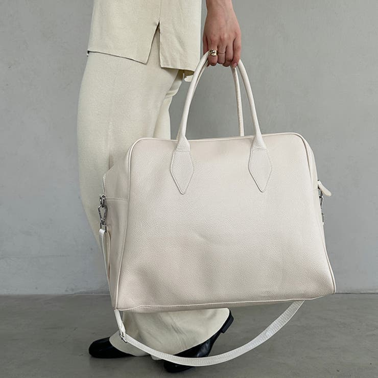 フェイクレザー大容量トラベルバッグ | Outfitter lab | 詳細画像13 