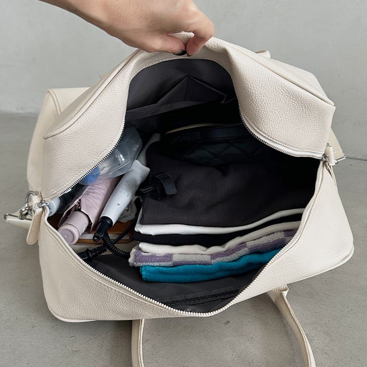 フェイクレザー大容量トラベルバッグ[品番：OUTW0000094]｜Outfitter