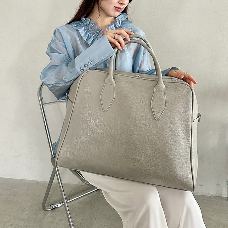 フェイクレザー大容量トラベルバッグ | Outfitter lab | 詳細画像21 