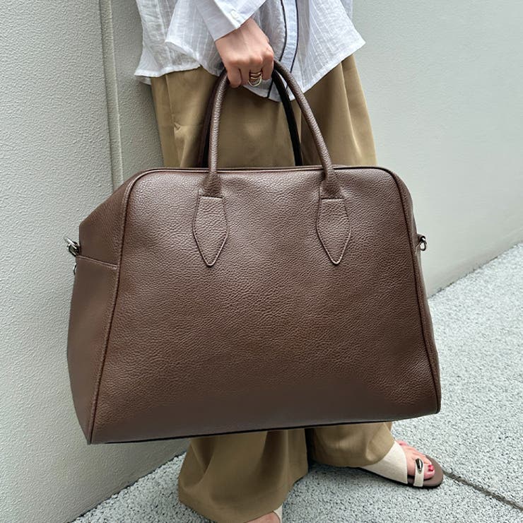 フェイクレザー大容量トラベルバッグ | Outfitter lab | 詳細画像26 