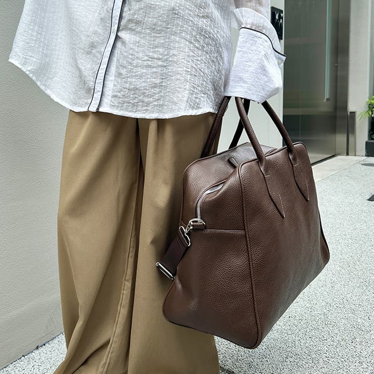フェイクレザー大容量トラベルバッグ | Outfitter lab | 詳細画像27 