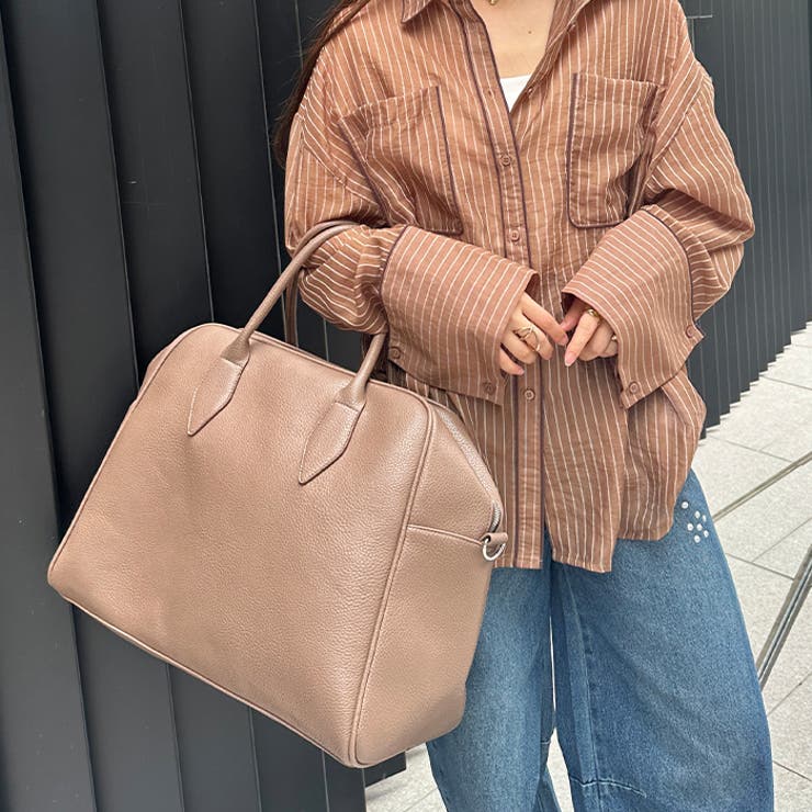 フェイクレザー大容量トラベルバッグ[品番：OUTW0000094]｜Outfitter