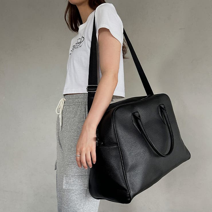 フェイクレザー大容量トラベルバッグ[品番：OUTW0000094]｜Outfitter