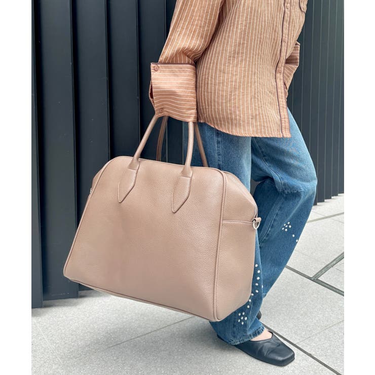 モカ | フェイクレザー大容量トラベルバッグ | Outfitter lab