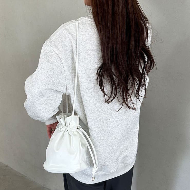PU巾着コンパクトショルダーバッグ[品番：OUTW0000821]｜Outfitter lab