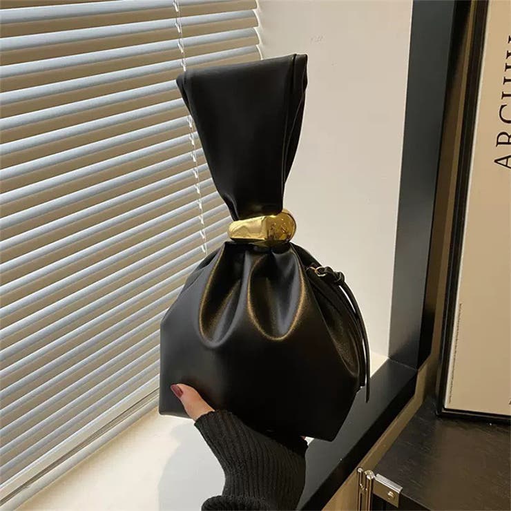 ワンポイントパーツ ワンハンドルサイドファスナーハンドバッグ オケージョンバッグ | Outfitter lab | 詳細画像10 