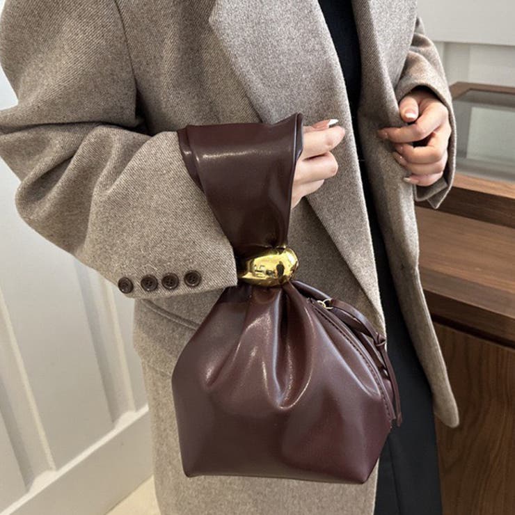 ワンポイントパーツ ワンハンドルサイドファスナーハンドバッグ オケージョンバッグ | Outfitter lab | 詳細画像14 