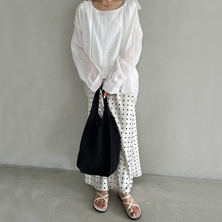 【A4収納可】編みトートバッグ | Outfitter lab | 詳細画像15 