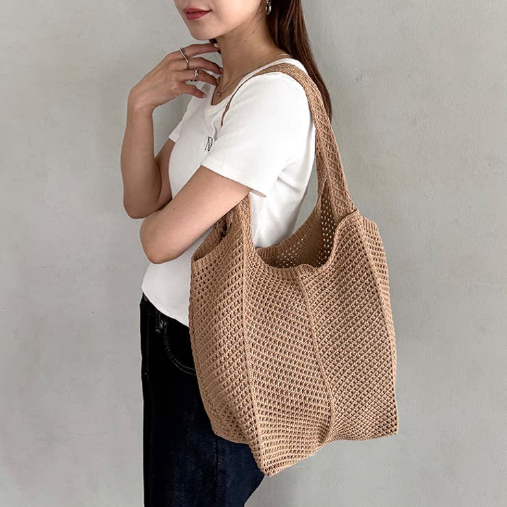 【A4収納可】編みトートバッグ | Outfitter lab | 詳細画像18 