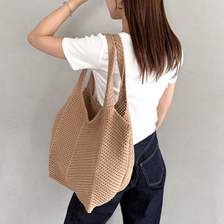 【A4収納可】編みトートバッグ | Outfitter lab | 詳細画像19 