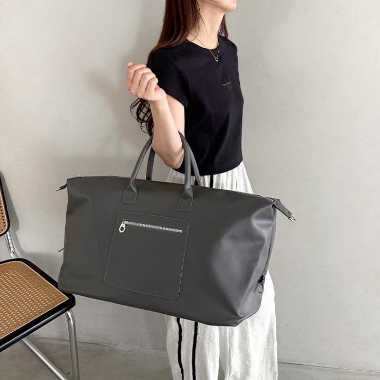 ファスナー付き大容量ボストンバッグ トラベルボストンバッグ 2WAYボストン | Outfitter lab | 詳細画像14 