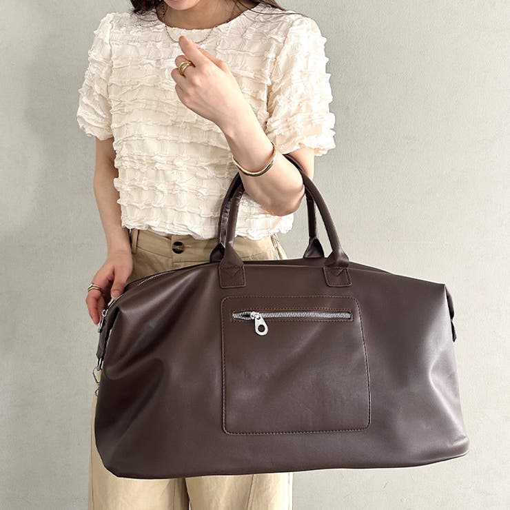 ファスナー付き大容量ボストンバッグ トラベルボストンバッグ 2WAYボストン | Outfitter lab | 詳細画像17 
