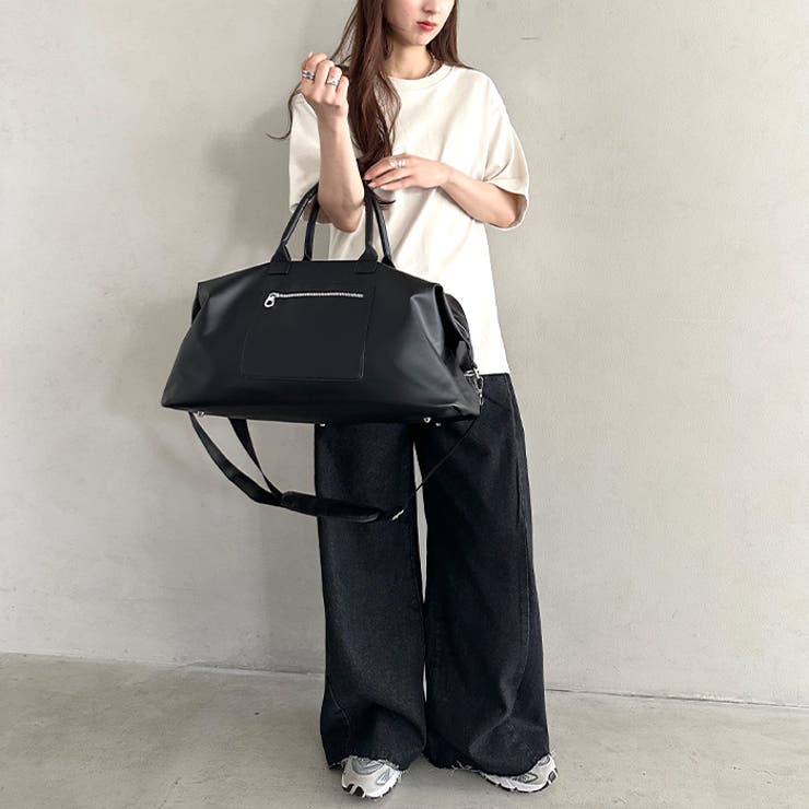 ファスナー付き大容量ボストンバッグ トラベルボストンバッグ 2WAYボストン | Outfitter lab | 詳細画像9 