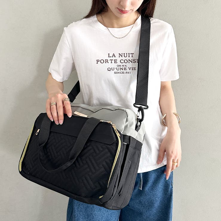 大容量ベビーバッグ マザーズバッグ 2WAYボストンバッグ | Outfitter lab | 詳細画像13 