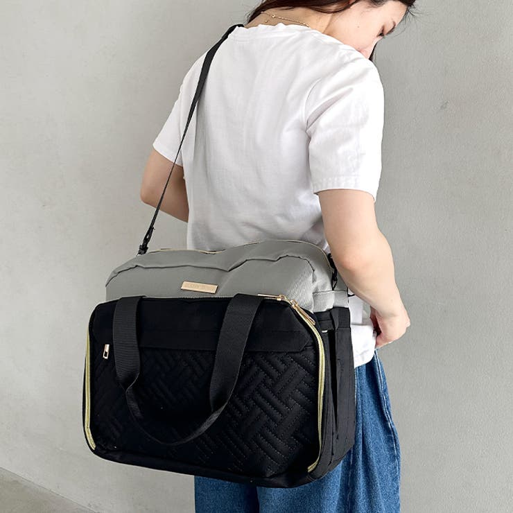 大容量ベビーバッグ マザーズバッグ 2WAYボストンバッグ | Outfitter lab | 詳細画像14 