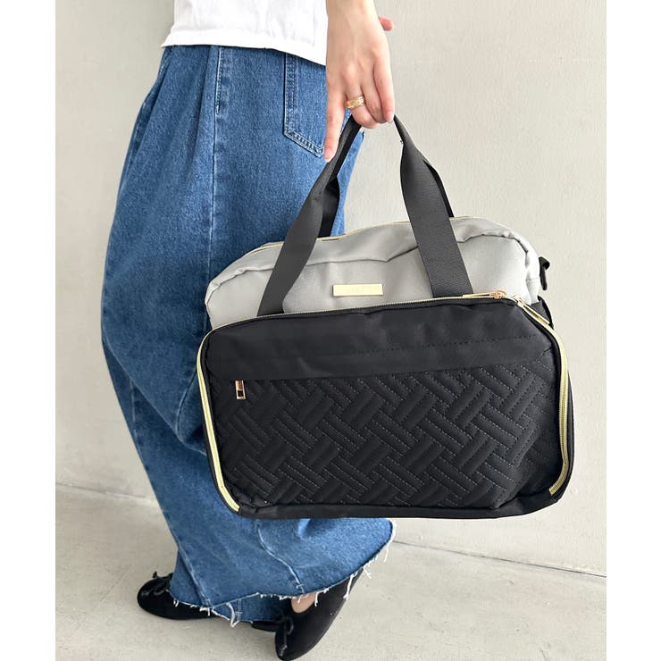 ブラック系その他 | 大容量ベビーバッグ マザーズバッグ 2WAYボストンバッグ | Outfitter lab