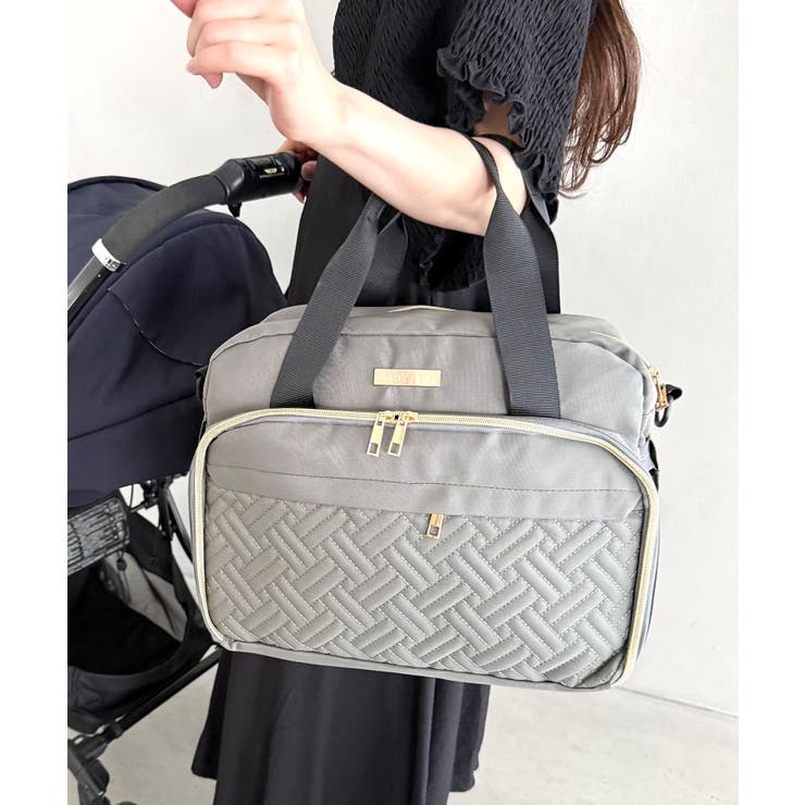 カーキ | 大容量ベビーバッグ マザーズバッグ 2WAYボストンバッグ | Outfitter lab