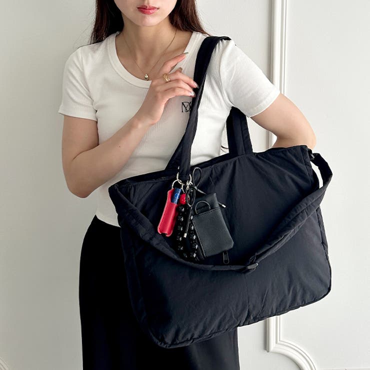 【マザーズバッグ】 A4収納可 軽量２WAYナイロントートバッグ | Outfitter lab | 詳細画像12 