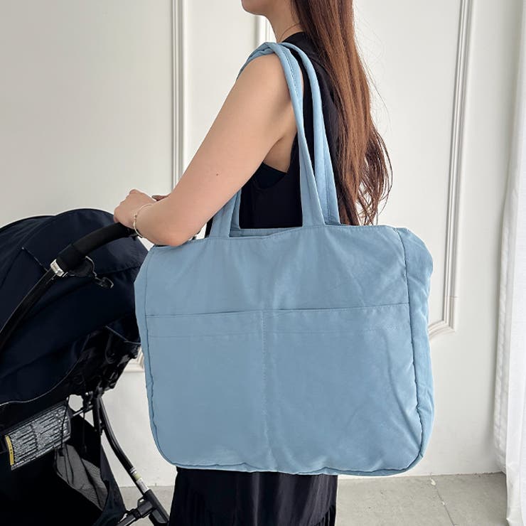 【マザーズバッグ】 A4収納可 軽量２WAYナイロントートバッグ | Outfitter lab | 詳細画像24 