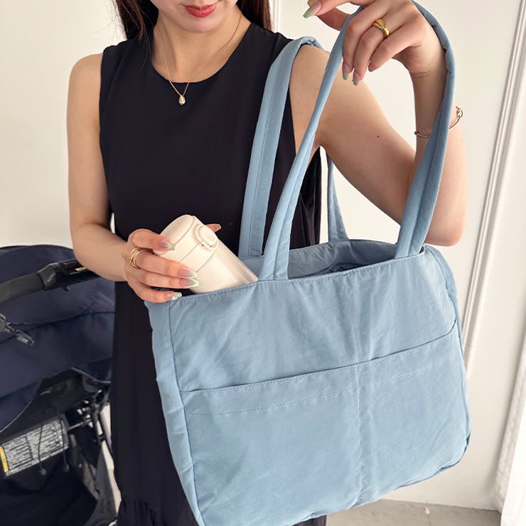 【マザーズバッグ】 A4収納可 軽量２WAYナイロントートバッグ | Outfitter lab | 詳細画像26 