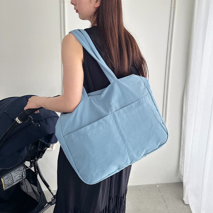 【マザーズバッグ】 A4収納可 軽量２WAYナイロントートバッグ | Outfitter lab | 詳細画像27 