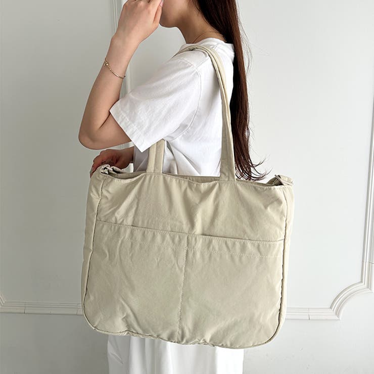 【マザーズバッグ】 A4収納可 軽量２WAYナイロントートバッグ | Outfitter lab | 詳細画像5 