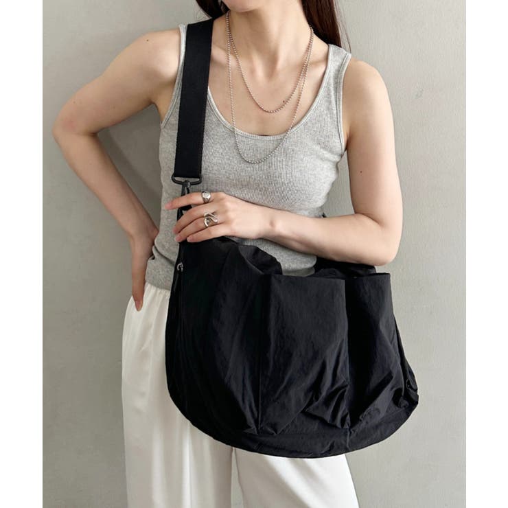 ブラック | 【A4収納可】2WAYナイロンショルダーバッグ トートバッグ ポケット多数 | Outfitter lab