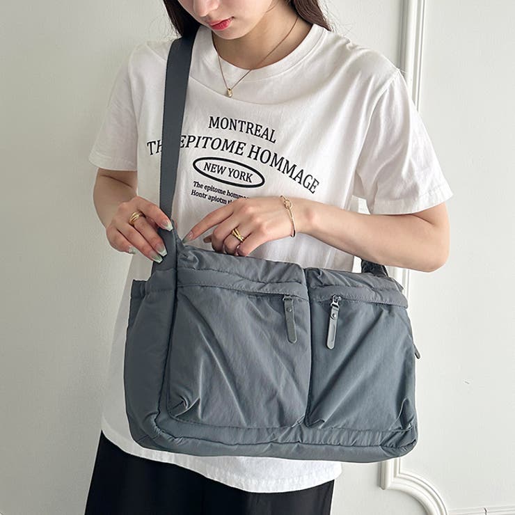 【マザーズバッグ】7ポケットナイロン軽量ショルダーバッグ | Outfitter lab | 詳細画像12 