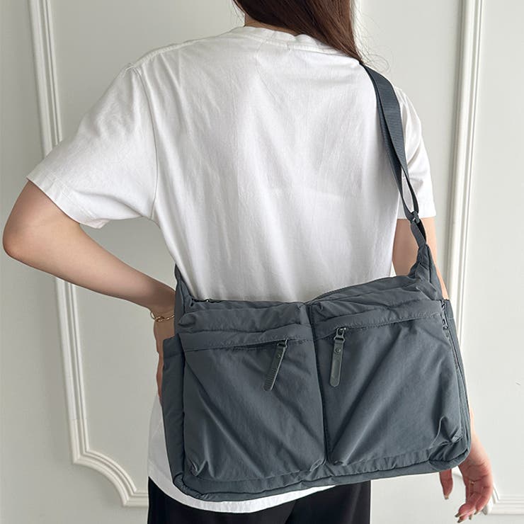 【マザーズバッグ】7ポケットナイロン軽量ショルダーバッグ | Outfitter lab | 詳細画像14 