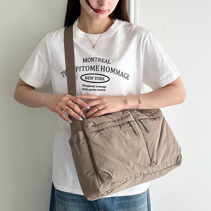【マザーズバッグ】7ポケットナイロン軽量ショルダーバッグ | Outfitter lab | 詳細画像17 