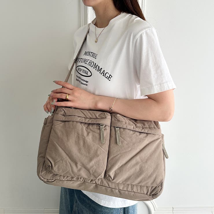 【マザーズバッグ】7ポケットナイロン軽量ショルダーバッグ | Outfitter lab | 詳細画像18 