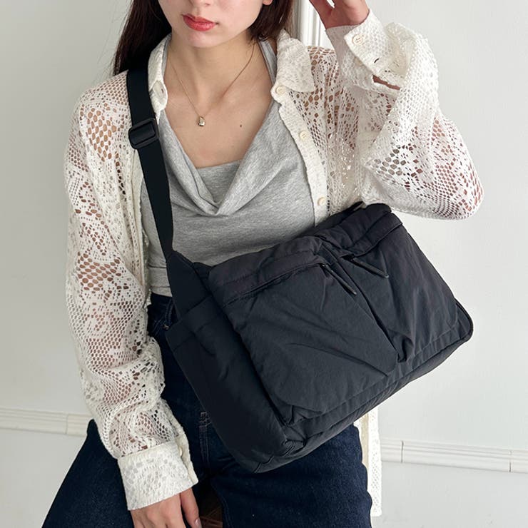 【マザーズバッグ】7ポケットナイロン軽量ショルダーバッグ | Outfitter lab | 詳細画像25 