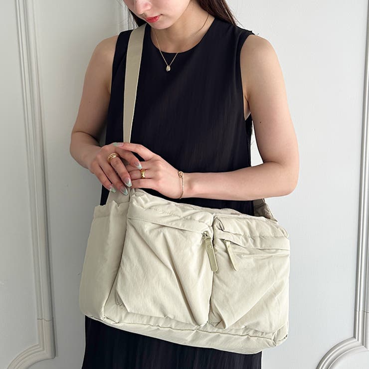 【マザーズバッグ】7ポケットナイロン軽量ショルダーバッグ | Outfitter lab | 詳細画像6 