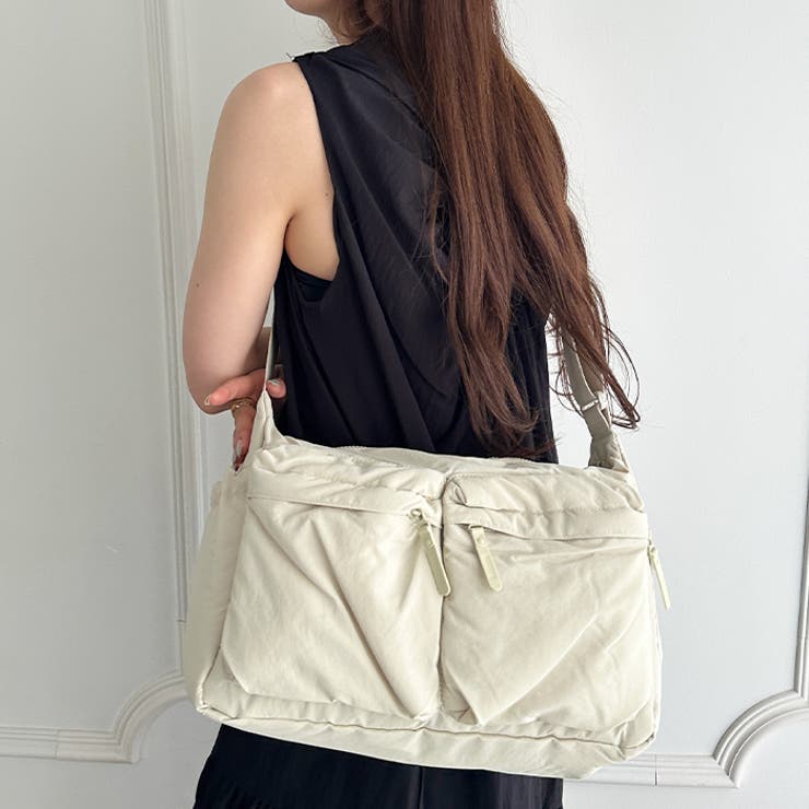 【マザーズバッグ】7ポケットナイロン軽量ショルダーバッグ | Outfitter lab | 詳細画像7 
