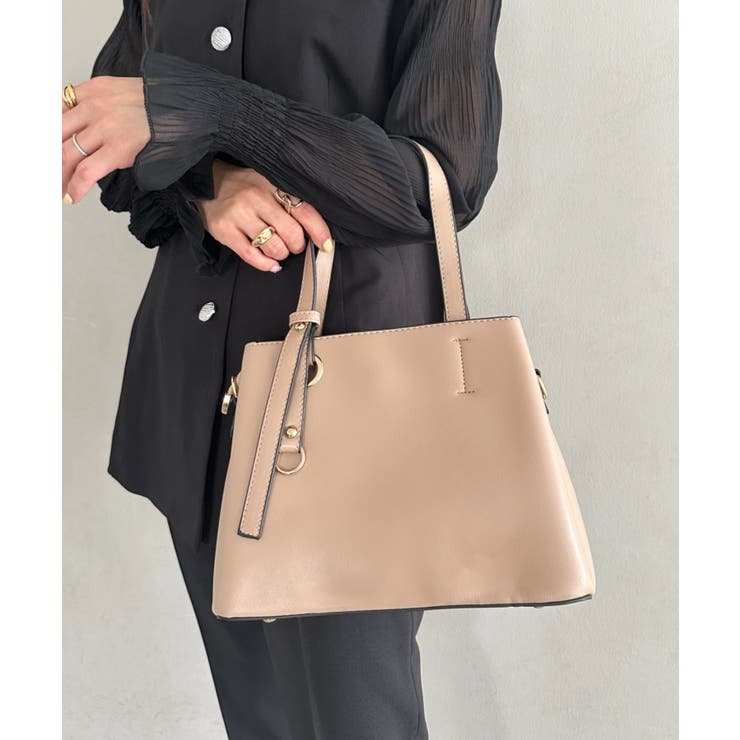 ベージュ | スクエアマルチPU 2WAYバッグ | Outfitter lab