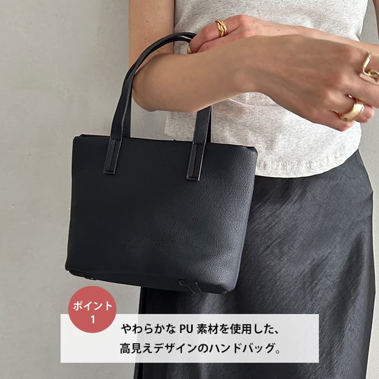 PUスクエアミニハンドバッグ ミニトートバッグ | Outfitter lab | 詳細画像2 